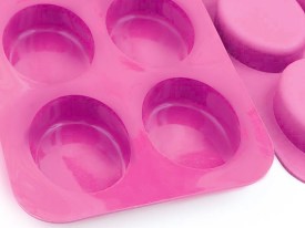 Molde silicona 6 jabones lisos ovalados